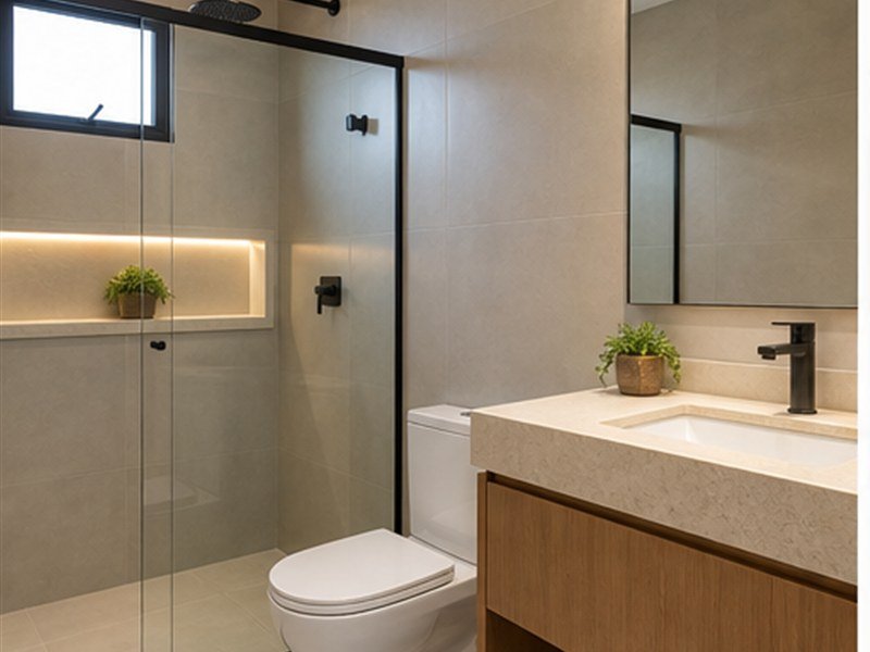 Banheiro em porcelanato
